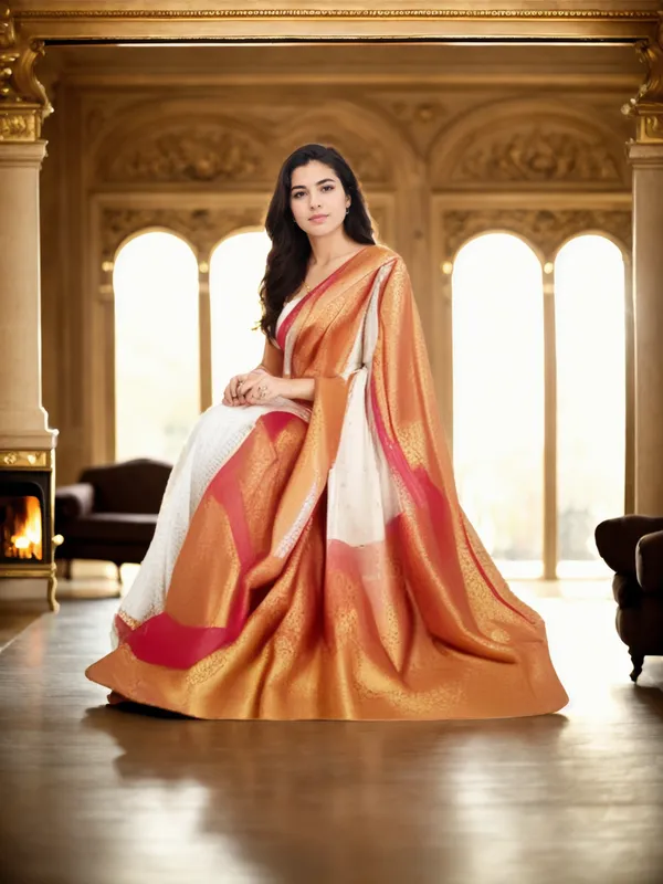 Red,_White_Woven_Kanjivaram_Silk_Saree_with_Saree_Cover
