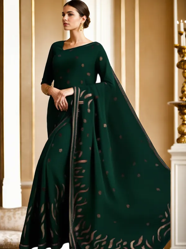 Dark_Green_Woven_Kanjivaram_Silk_Saree_with_Saree_Cover