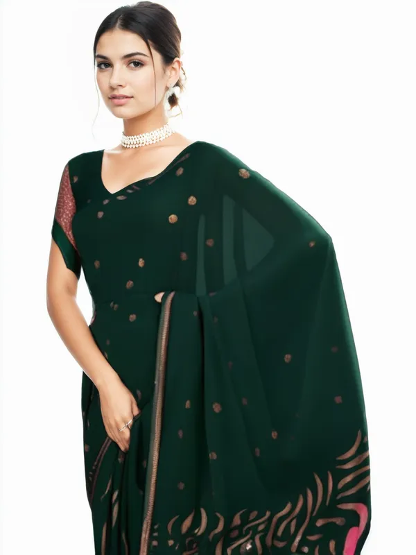 Dark_Green_Woven_Kanjivaram_Silk_Saree_with_Saree_Cover