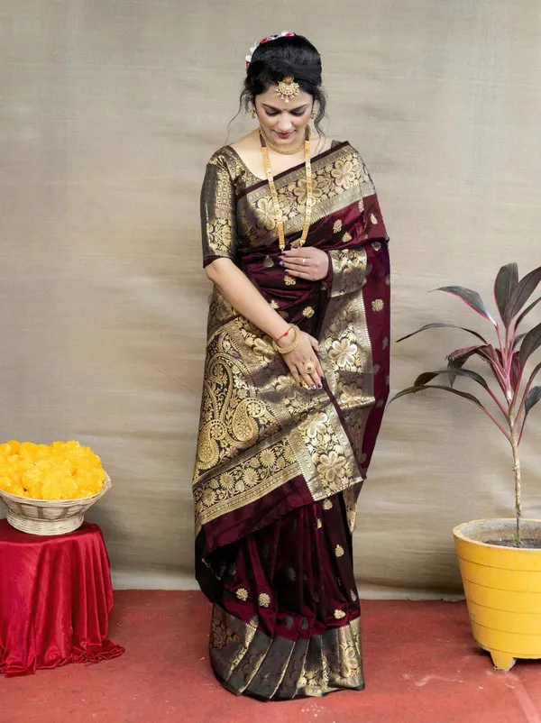 Beauteous_Maroon_Soft_Silk_Saree_With_Demure_Blouse_Piece