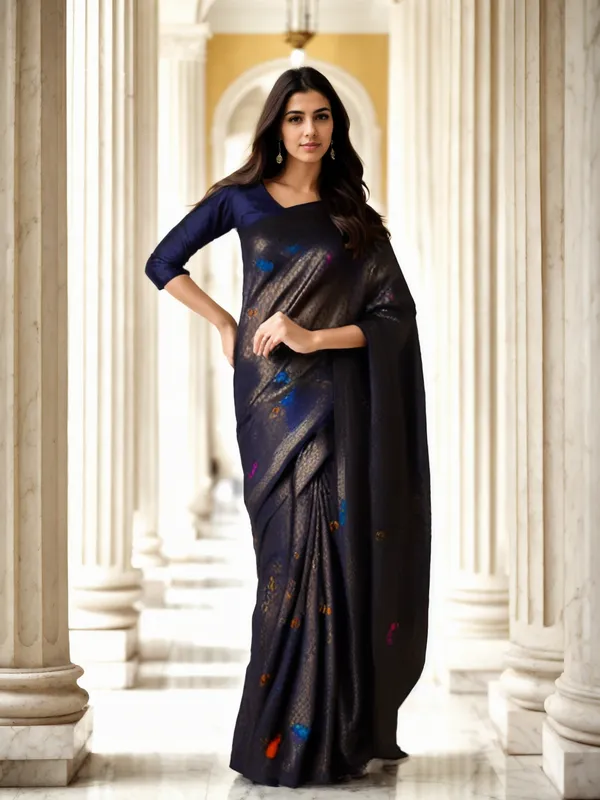 Purple_Woven_Kanjivaram_Silk_Saree_with_Saree_Cover