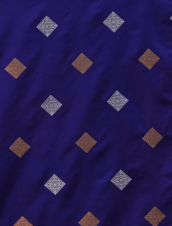 Embrocation_Royal_Blue_Soft_Silk_Saree_With_Ratatouille_Blouse_Piece