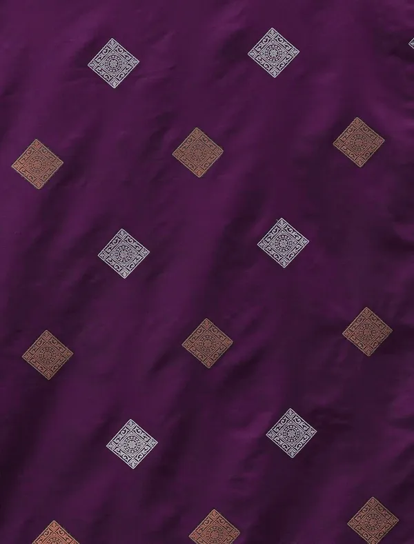 Embrocation_Wine_Soft_Silk_Saree_With_Ratatouille_Blouse_Piece