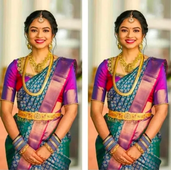 Glittering_Soft_Silk_Saree_With_Splendorous_Blouse_Piece