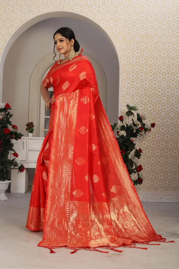 Hot_Red_Kanjivaram_Silk_Saree