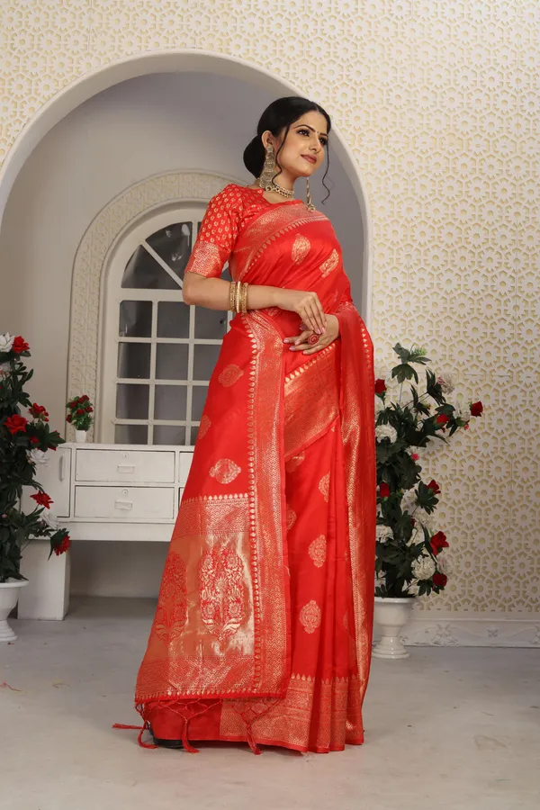 Hot_Red_Kanjivaram_Silk_Saree