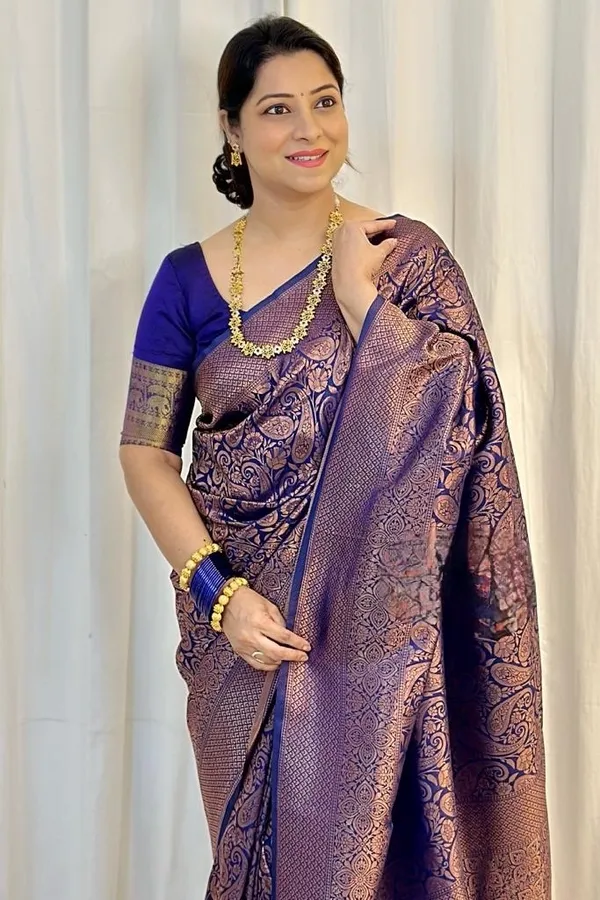 Ideal_Royal_Blue_Soft_Silk_Saree_With_Bucolic_Blouse_Piece