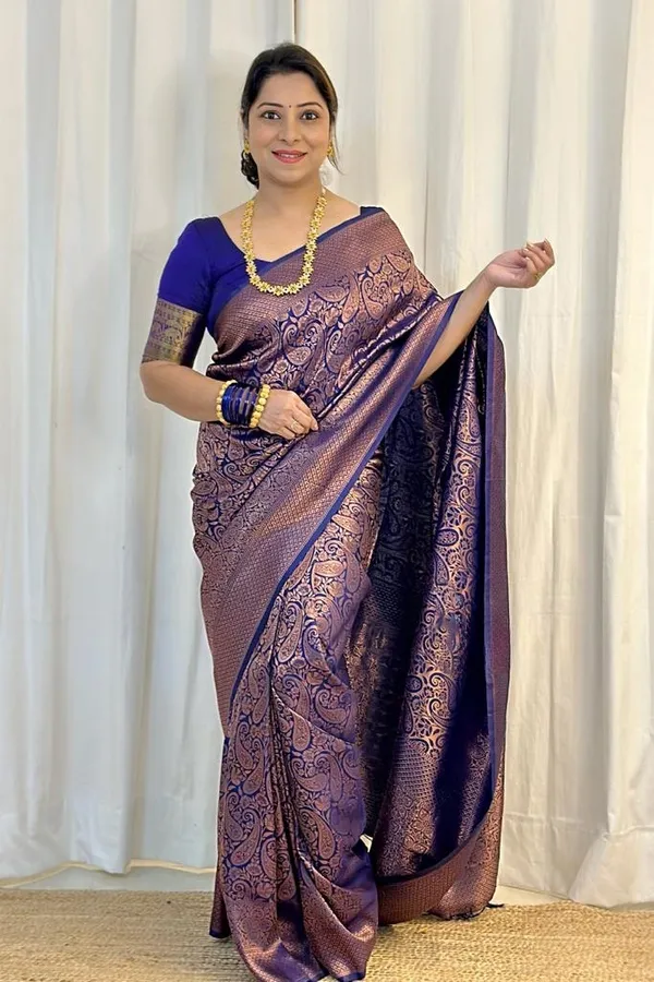 Ideal_Royal_Blue_Soft_Silk_Saree_With_Bucolic_Blouse_Piece