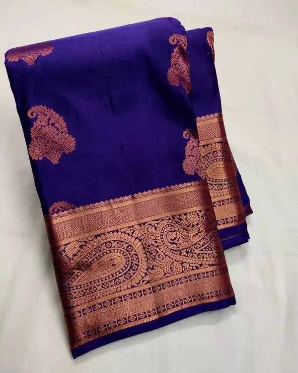 Ideal_Royal_Blue_Soft_Silk_Saree_With_Bucolic_Blouse_Piece