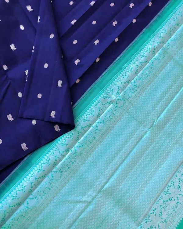 Inspiring_Sky_Soft_Banarasi_Silk_Saree_With_Unique_Blouse_Piece