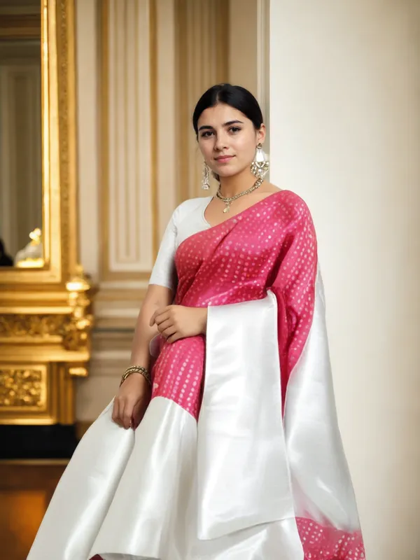 White_Woven_Kanjivaram_Silk_Saree_with_Saree_Cover