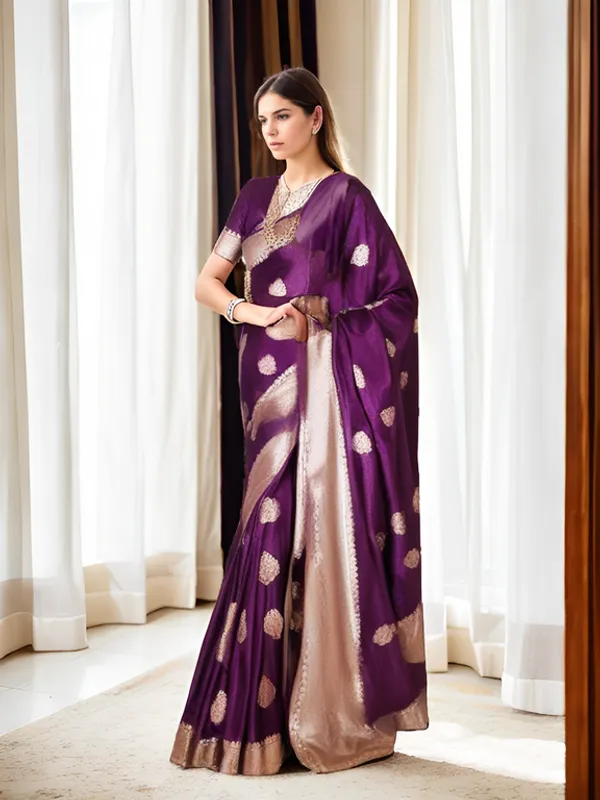Purple_Woven_Kanjivaram_Silk_Saree_with_Saree_Cover