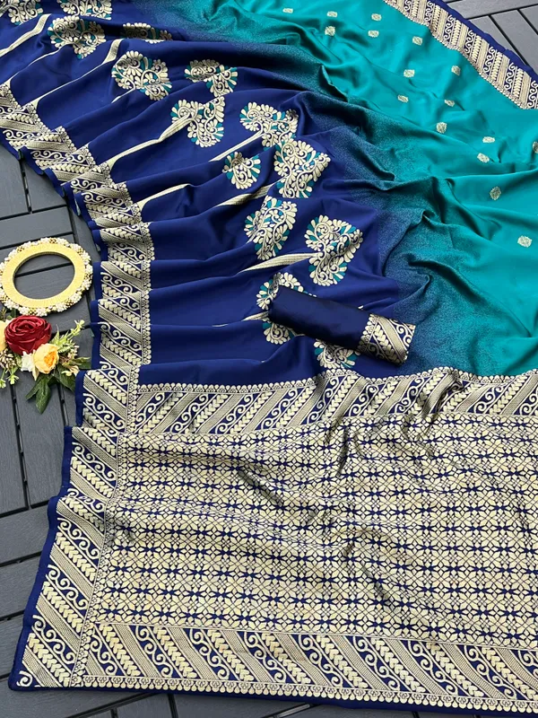 Quintessential_Blue_Soft_Banarasi_Silk_Saree_With_Nemesis_Blouse_Piece