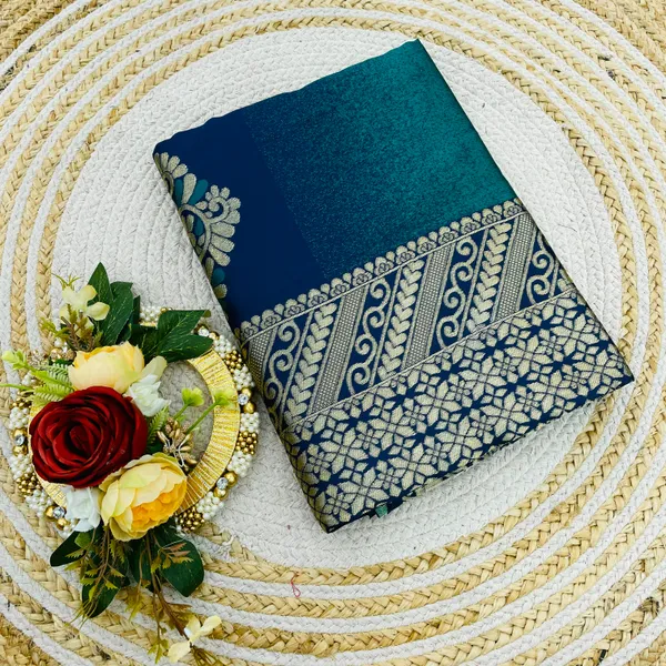 Quintessential_Blue_Soft_Banarasi_Silk_Saree_With_Nemesis_Blouse_Piece