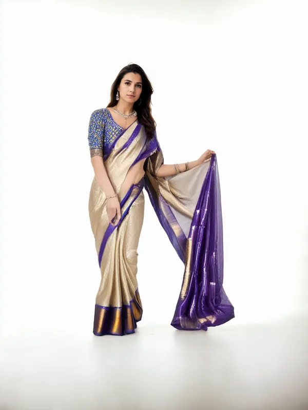 Grey_Woven_Kanjivaram_Silk_Saree_with_Saree_Cover