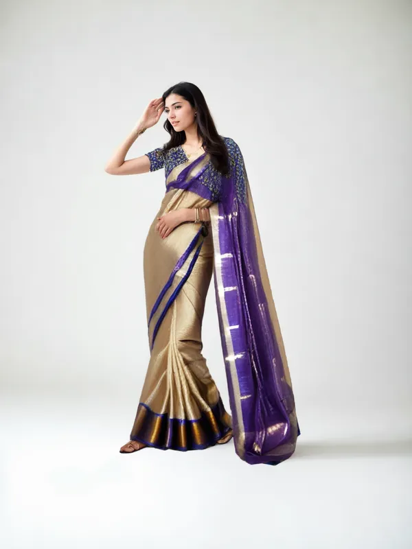 Grey_Woven_Kanjivaram_Silk_Saree_with_Saree_Cover