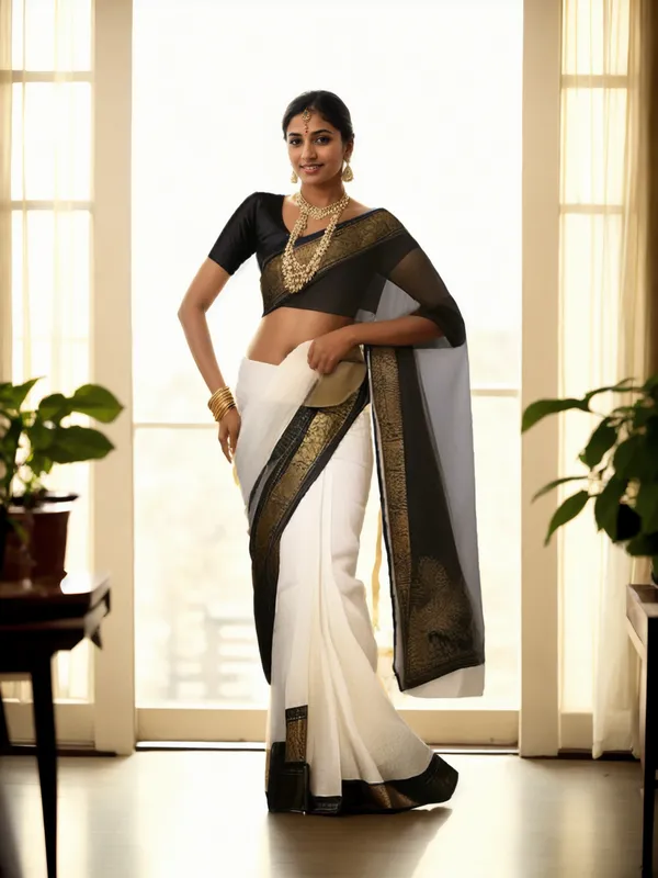 Cream_Woven_Kanjivaram_Silk_Saree_with_Saree_Cover