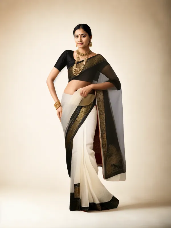 Cream_Woven_Kanjivaram_Silk_Saree_with_Saree_Cover