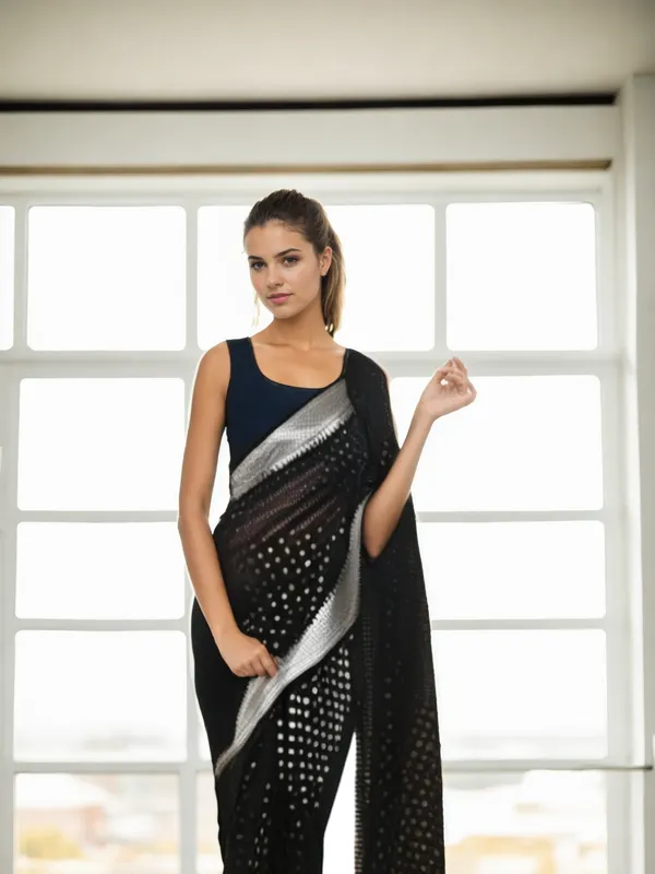 Black_Woven_Kanjivaram_Silk_Saree_with_Saree_Cover