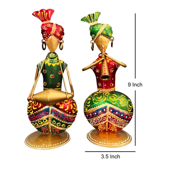 Metal_Musician_Showpiece_Set_Of_2