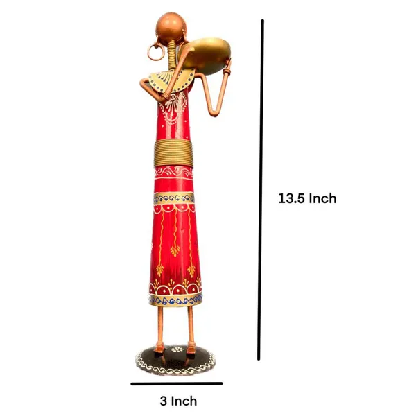Ganesha_T_light_combo(Three_Piece_)_Iron_Tribal_Lady_showpieces_Ladies_Doll_Figurine_Statue_Decorative_Items