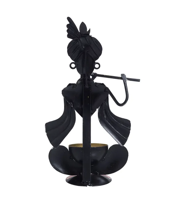 Metal_krishna_Showpiece_Tea_Light_Holder