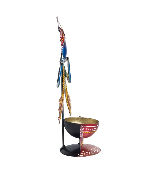 Metal_krishna_Showpiece_Tea_Light_Holder