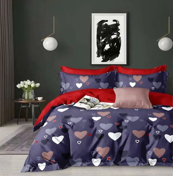 BLUE_Pure_Cotton_Bedsheet_Two_Pillow_Covers_Included