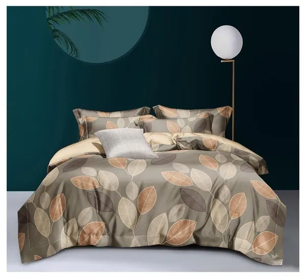 GREY_Pure_Cotton_Bedsheet_Two_Pillow_Covers_Included