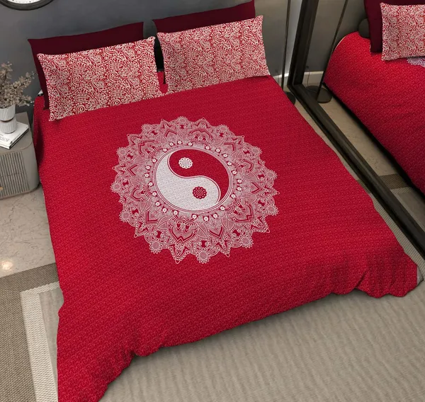 Red_Pure_Cotton_Bedsheet_Two_Pillow_Covers_Included_90*100_inch
