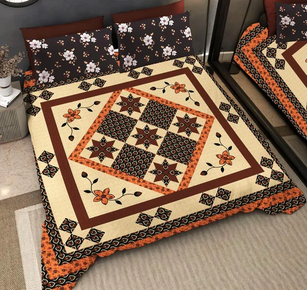 Multi_Pure_Cotton_Bedsheet_Two_Pillow_Covers_Included_90*100_inch