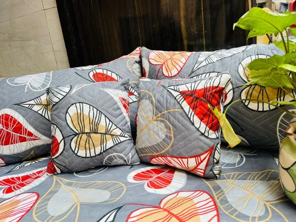 GREY_Pure_Cotton_Bedsheet_Two_Pillow_Covers_Included
