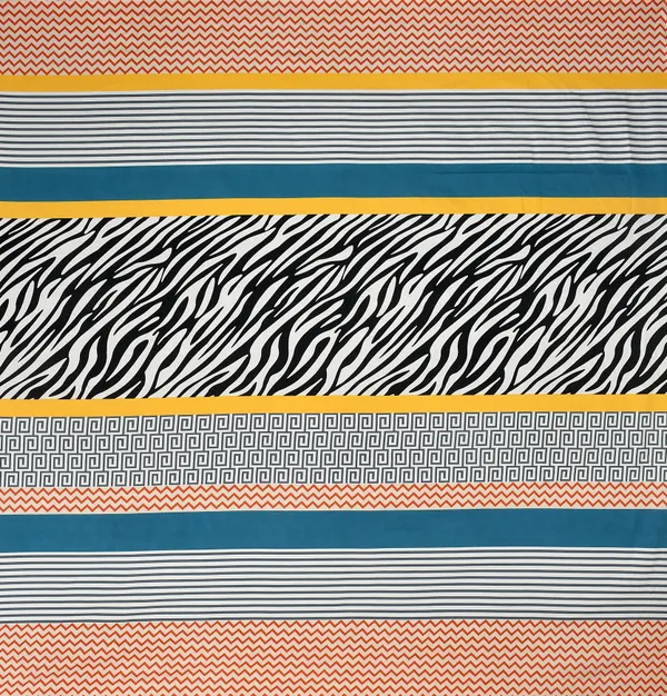 MULTICOLOUR_Pure_Cotton_Bedsheet_Two_Pillow_Covers_Included_108X108