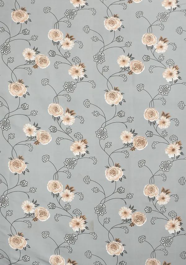 GREY_Pure_Cotton_Bedsheet_Two_Pillow_Covers_Included_60X90_INCHES
