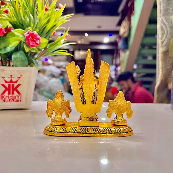 KridayKraft_Lord_Tirupati_Balaji_Venkateswara_Swami_with_Shank_chakar_Tilak_Namah_Gold_Plating_Antique_Decorative