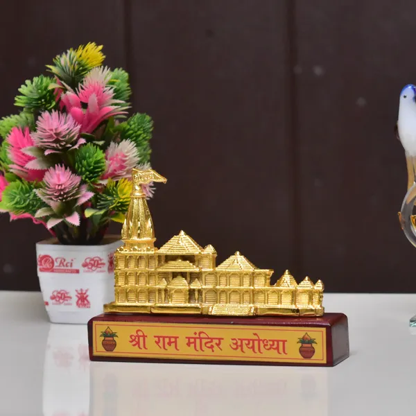 KridayKraft_Metal_Shree_Ram_Mandir_Architectural_with_Wooden_Base_Model_Prabu_Shri_Ram_Janam_Bhumi_Ayodhya_Showpiece_for_Home_Decor,_Office_|_Metal_Showpiece