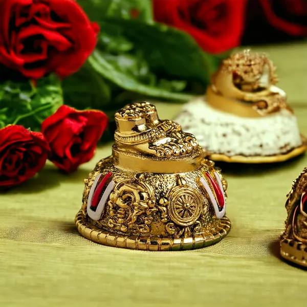 Lord_Venkateswara_Swami_Tirupati_Balaji_Vishnu_Charan_Paduka_with_shank_chakar_tilak_Namah_for_Pooja_Room/Car_Dashboard
