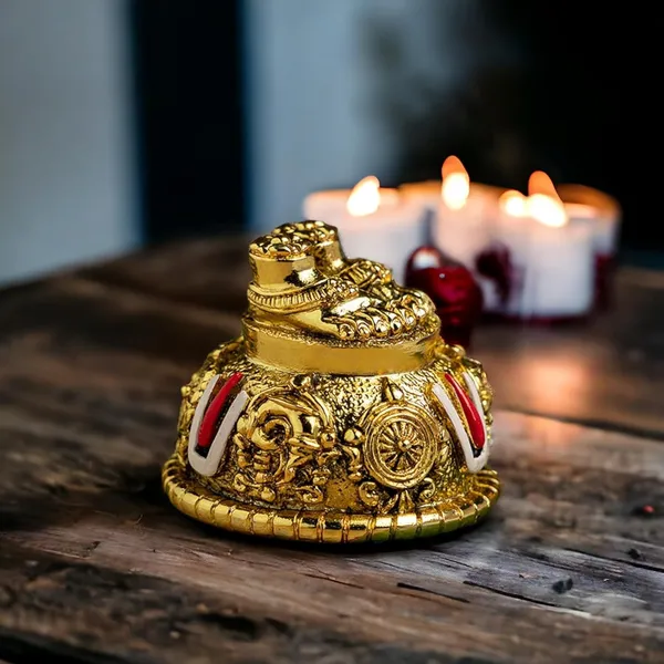 Lord_Venkateswara_Swami_Tirupati_Balaji_Vishnu_Charan_Paduka_with_shank_chakar_tilak_Namah_for_Pooja_Room/Car_Dashboard