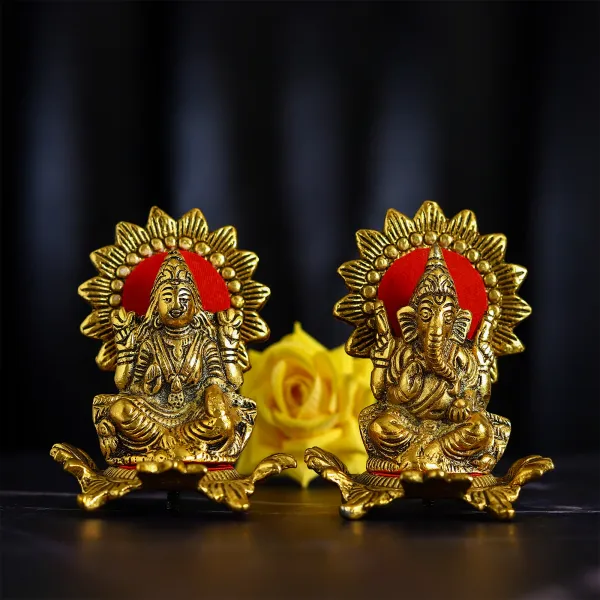 Metal_Laxmi_Ganesh_Statue/Murti_for_Pooja_Room_&_Home_Office_D???cor,Kamal_Laxmi_Ganesha_Idol_for_Diwali_Gift