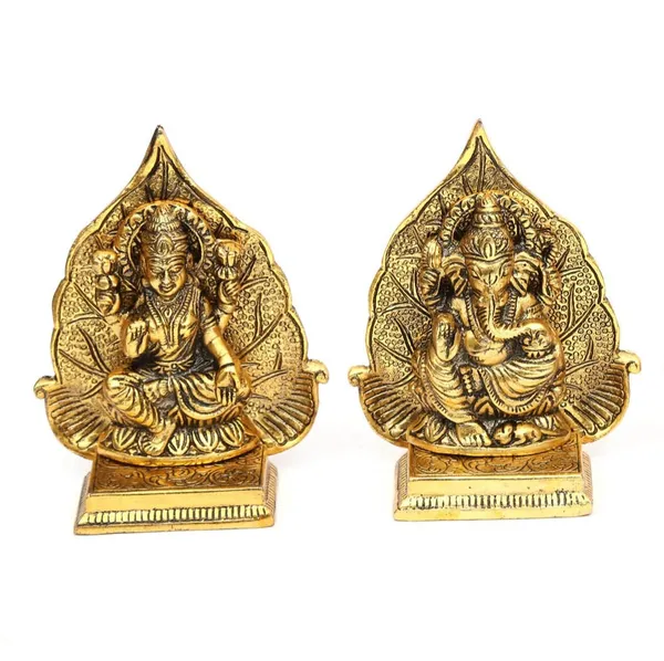 Metal_Laxmi_Ganesh_Statue/Murti_for_Pooja_Room_&_Home_Office_D???cor,Pan_Patta_Laxmi_Ganesha_Idol_for_Diwali_Gift