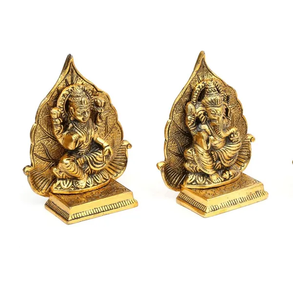 Metal_Laxmi_Ganesh_Statue/Murti_for_Pooja_Room_&_Home_Office_D???cor,Pan_Patta_Laxmi_Ganesha_Idol_for_Diwali_Gift