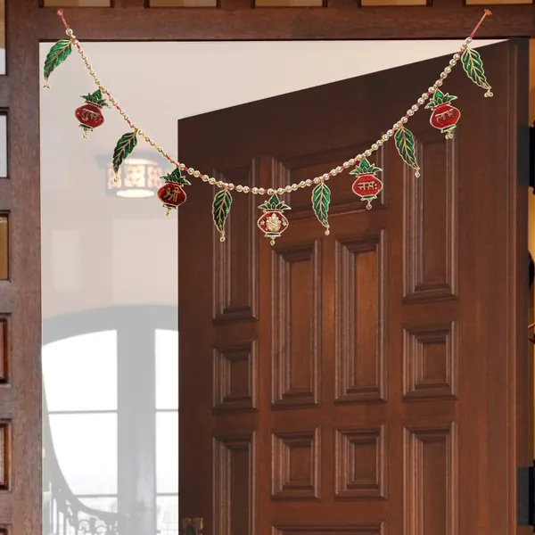 Metal_Toran_Kalash_Leaf_Bandarwan__Ganesh_Kalash_subh_labh_for_Door_&_Wall_Hanging_Diwali_Home_Decoration_Item