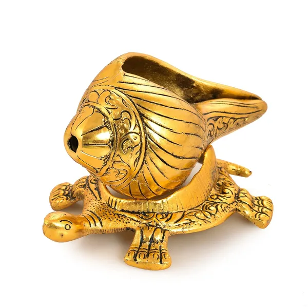 Shank_Kachhua_Stand_Turtle_for_Vastu_Feng_Sui,Kachua_Yantra_for_Good_Luck_&_Evil_Eye_Protection