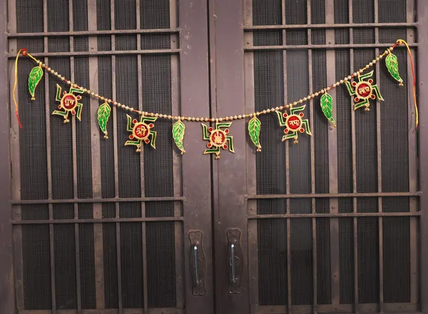 Swastik_Shubh_Labh_Metal_Toran_for_Diwali/Toran_for_Door/toran_for_Pooja_Room_Mandir/Main_Door_Room/Diwali_Decoration_Items_for_Home_(Size_38_x_3.5_Inch)