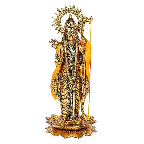 White_Metal_Lord_Ayodhya_Ram_Idol_Statue_on_Lotus_Showpiece_|_Ram_ji_ki_Murti_(33_cm,_Gold)