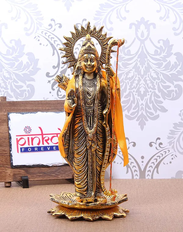 White_Metal_Lord_Ayodhya_Ram_Idol_Statue_on_Lotus_Showpiece_|_Ram_ji_ki_Murti_(33_cm,_Gold)