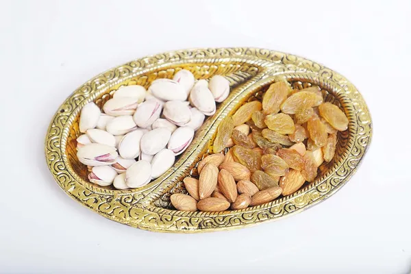 Metal_Decorative_Tray_for_Tableware,Dry_Fruit_Tray,Saunf_Supari_Candy,Dry_Fruit_and_Sweets_Serving_Tray