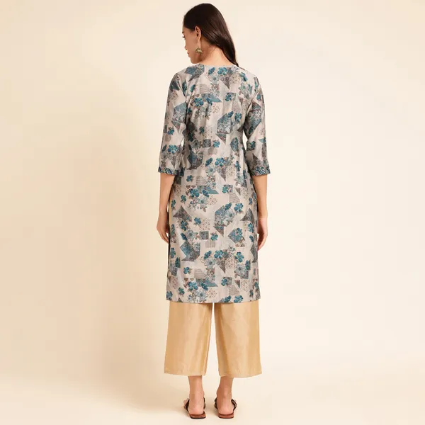 Rekha_Maniyar_Presenting_Girls_And_Women's_New_Design_Kurti_Chanderi_Silk_With_Fancy_Printed