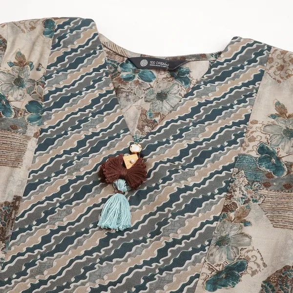 Rekha_Maniyar_Presenting_Girls_And_Women's_New_Design_Kurti_Chanderi_Silk_With_Fancy_Printed
