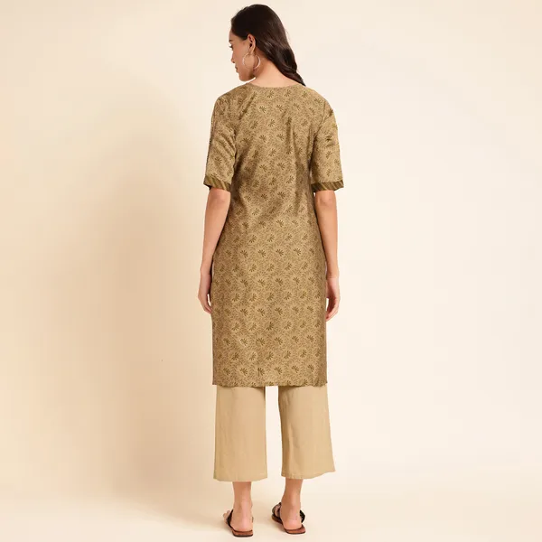Rekha_Maniyar_Presenting_Girls_And_Women's_New_Design_Kurti_Chanderi_Silk_With_Fancy_Printed
